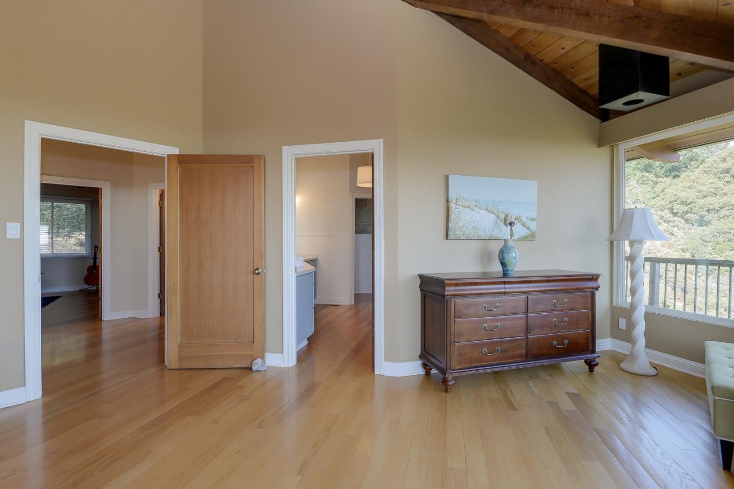 18503 Favre Ridge Road Los Gatos, CA 95033 - Photo 26 of 40 a view of room window and wooden floor