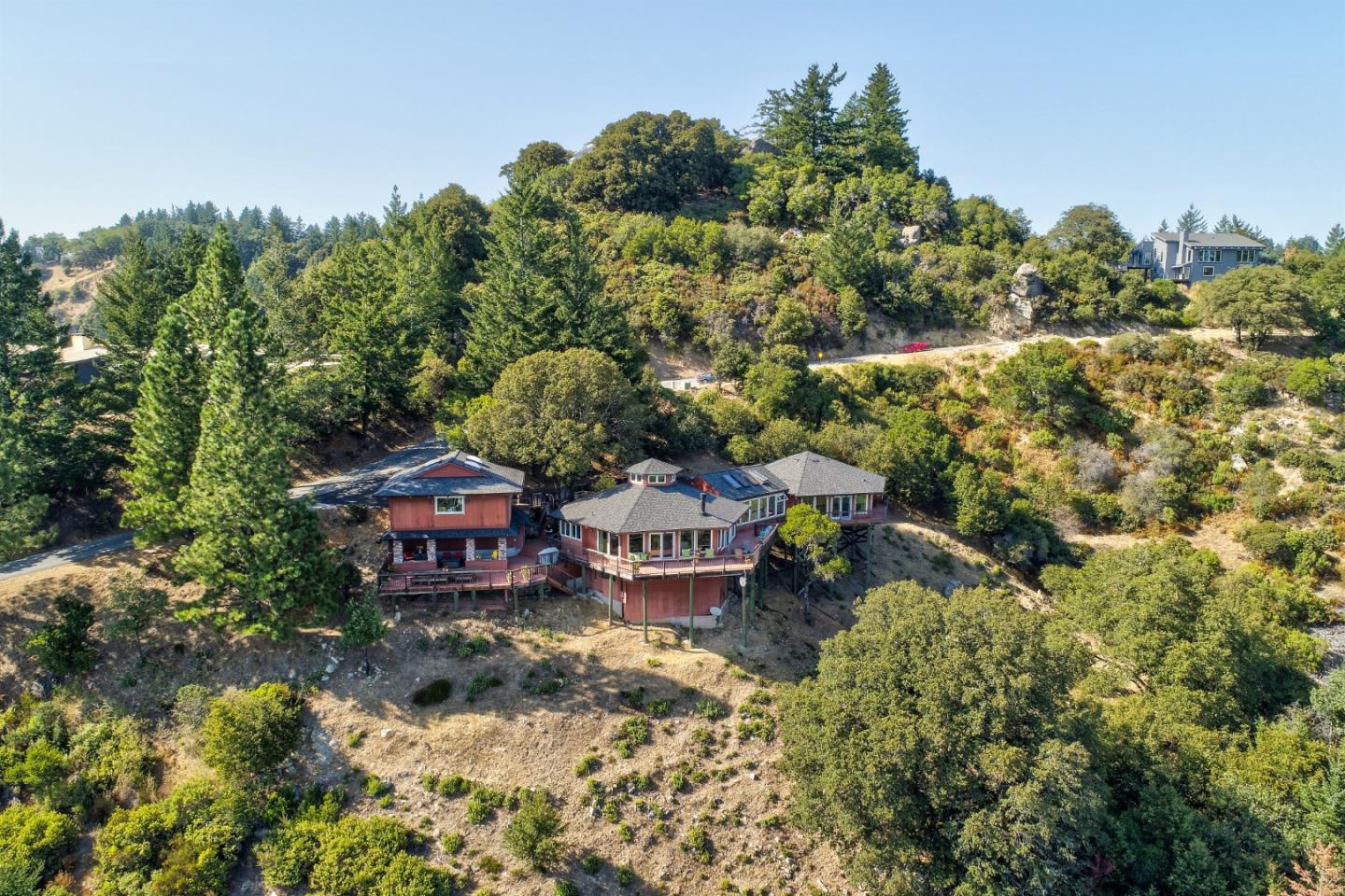 18503 Favre Ridge Road Los Gatos, CA 95033 - Photo 8 of 40 an aerial view of a house with a garden