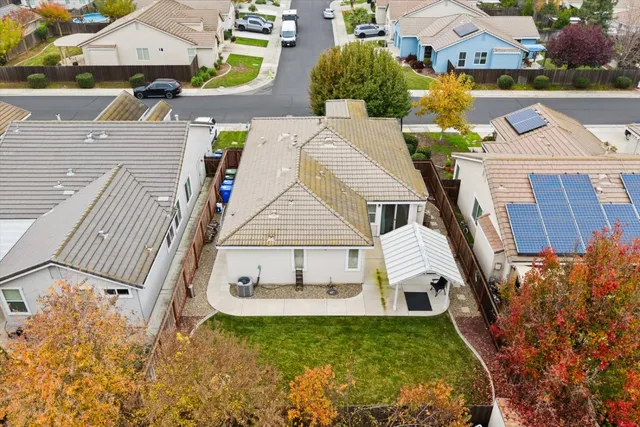 an aerial view of a city
