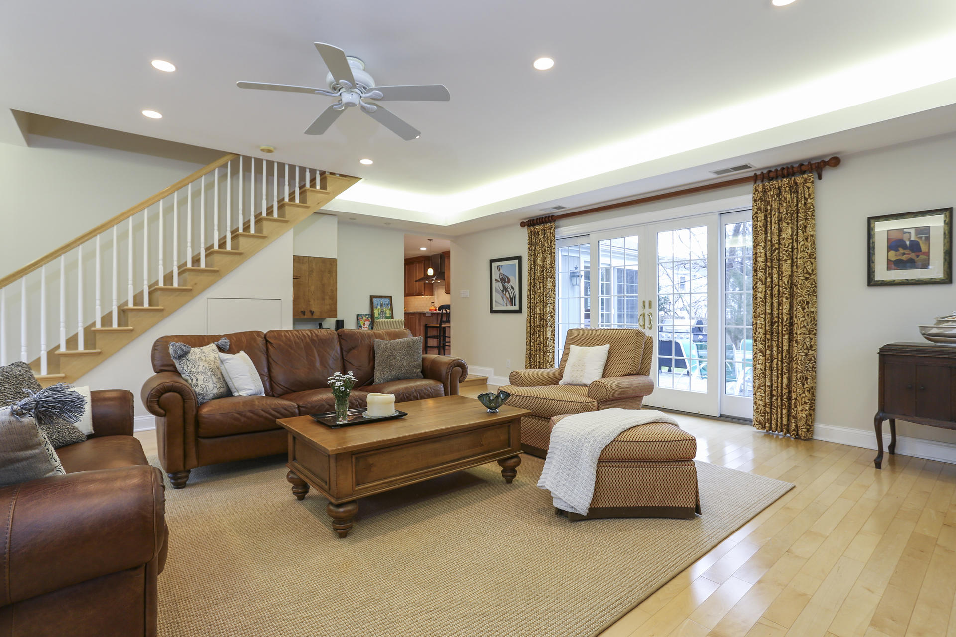 19 Middlesex Road Darien, CT 06820 - Photo 10 of 37 a living room with furniture ceiling fan and a rug