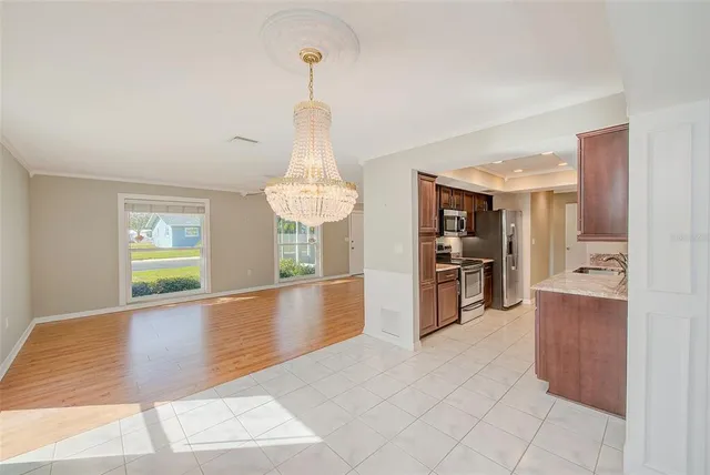 a view of a room with shelf on the wall