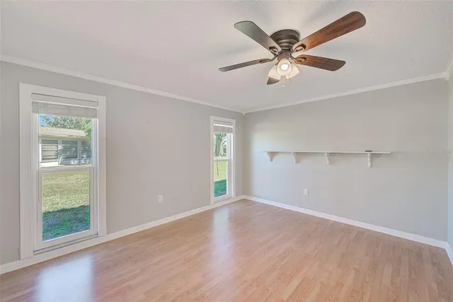 a view of yard and patio