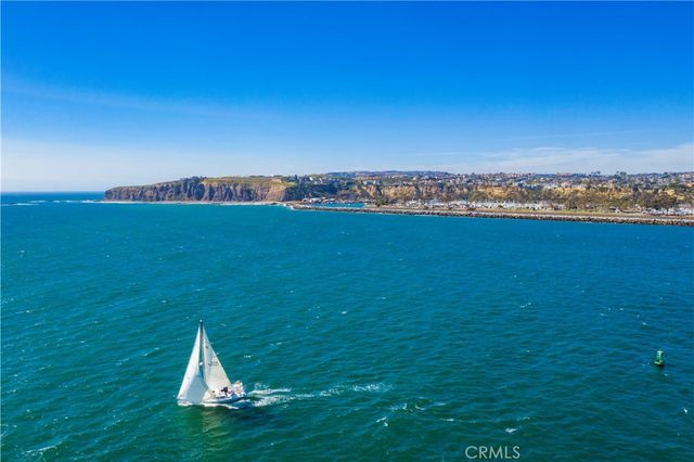 a view of a lake with a mountain in the back