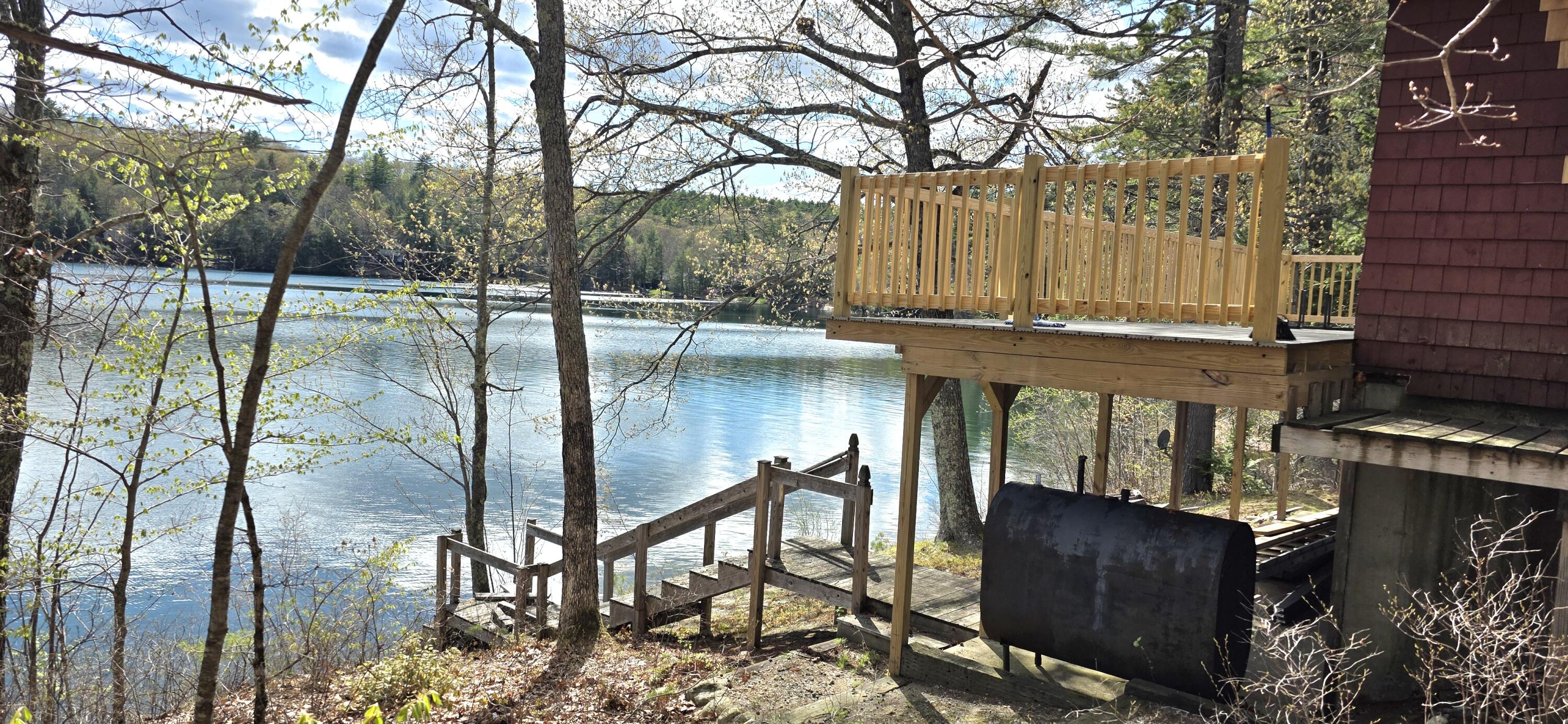 7 Clyde Lane Parsonsfield, ME 04047 - Photo 6 of 25 View Deck & Stairs to Water