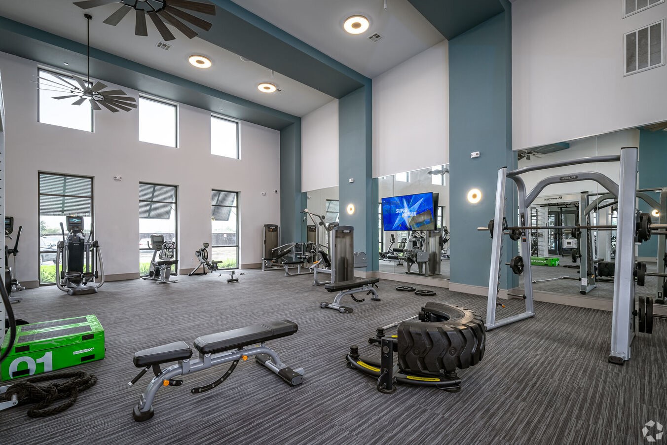 24002 Colonial Parkway, Unit 4331 Katy, TX 77493 - Photo 26 of 31 a room with gym equipment pool table and chairs