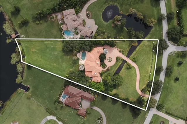 an aerial view of a balcony