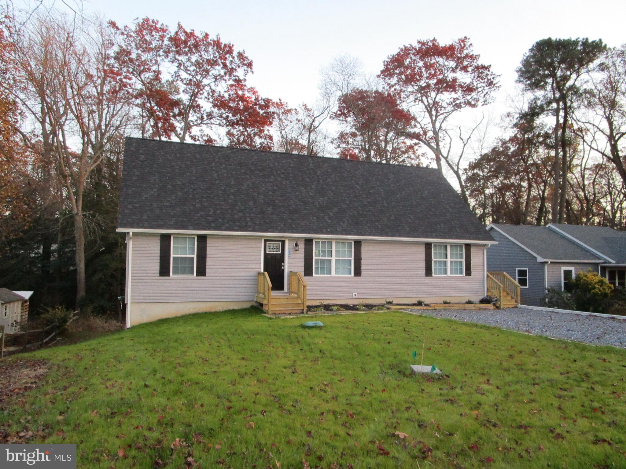 front view of house with a yard