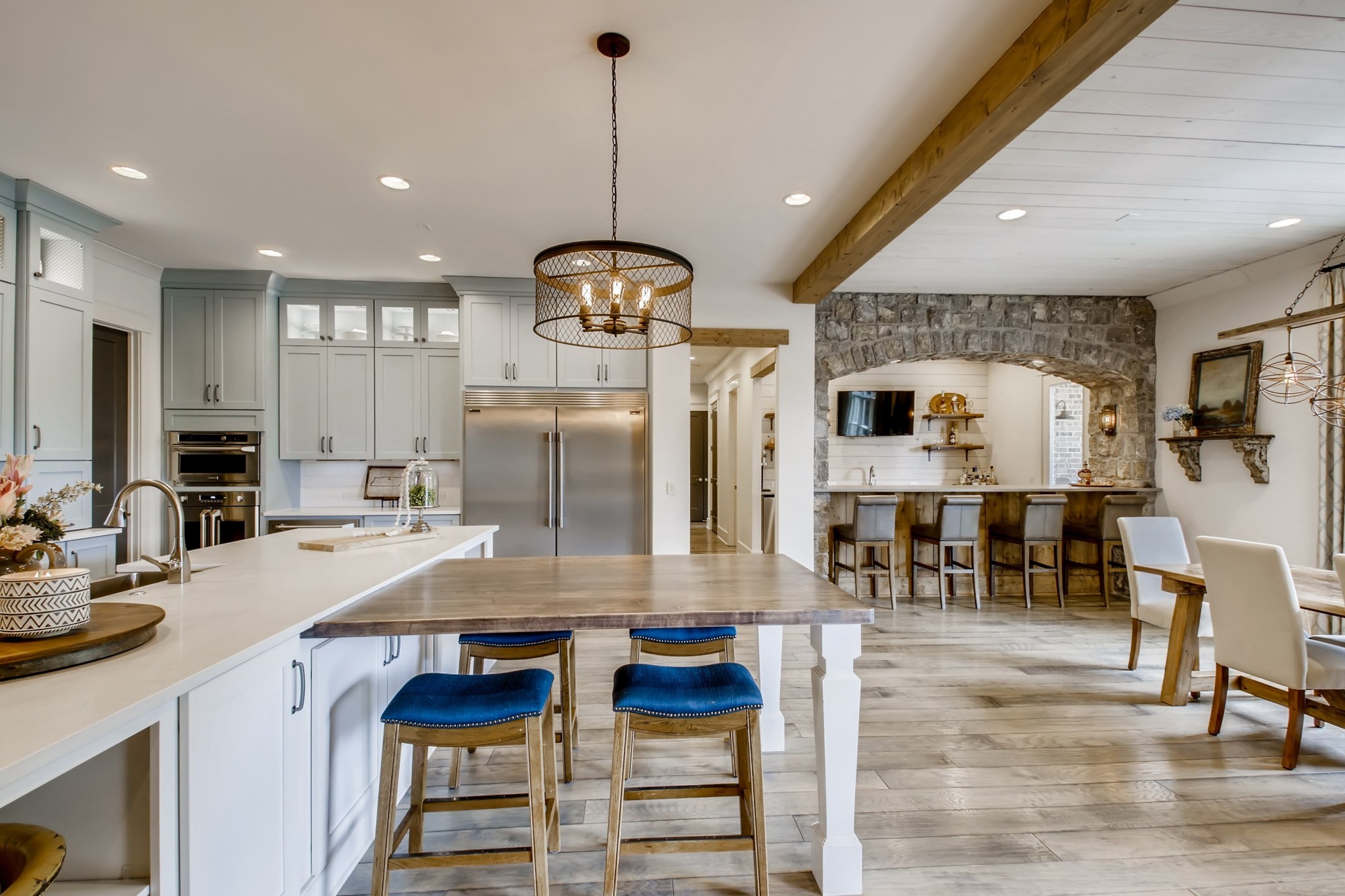 637 Legends Crest Drive Franklin, TN 37069 - Photo 18 of 50 a view of kitchen island dining table and chairs