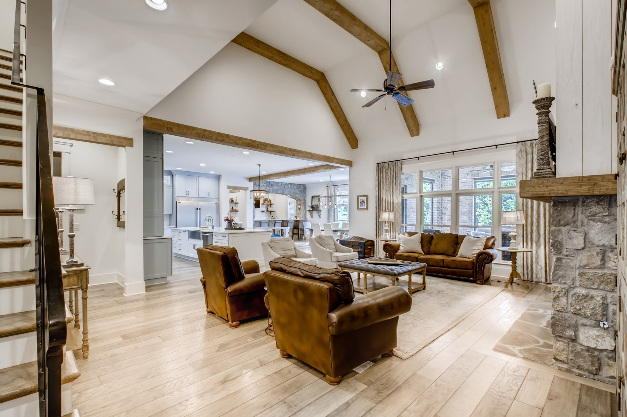 637 Legends Crest Drive Franklin, TN 37069 - Photo 6 of 50 a living room with furniture and a fireplace