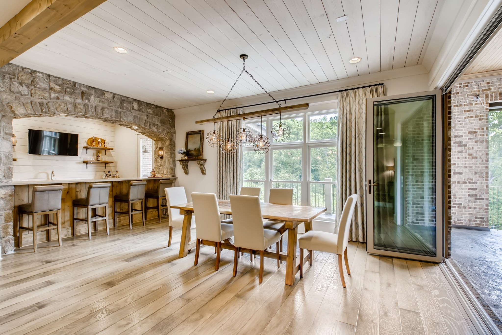 637 Legends Crest Drive Franklin, TN 37069 - Photo 10 of 50 a view of a dining room with furniture window and wooden floor