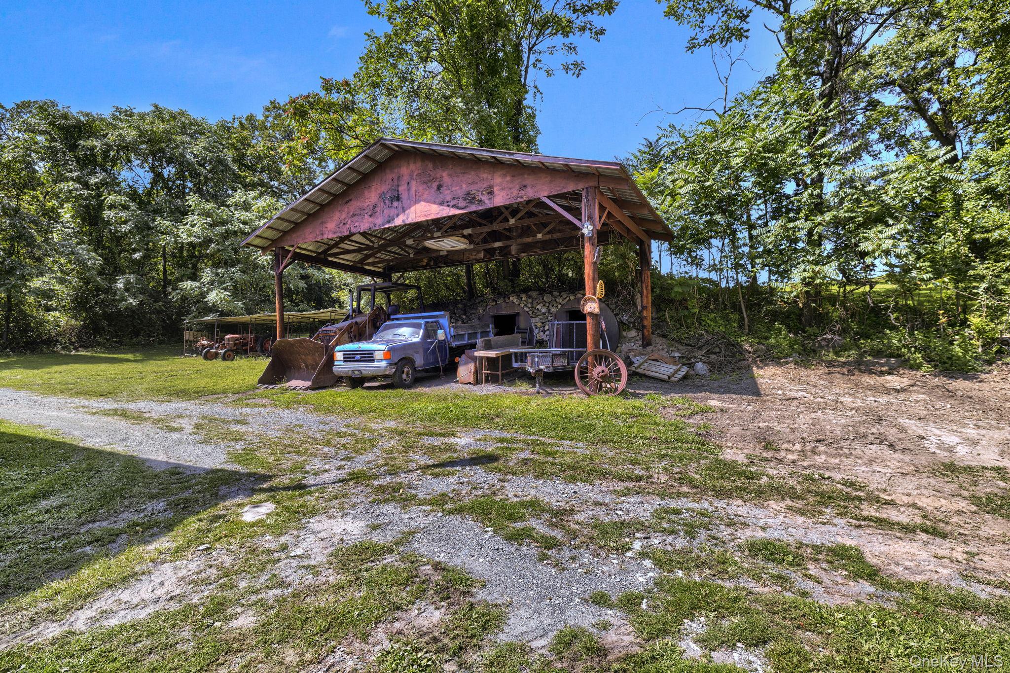 470 Little Britain Road Newburgh, NY 12550 - Photo 39 of 45 View of yard with a detached carport