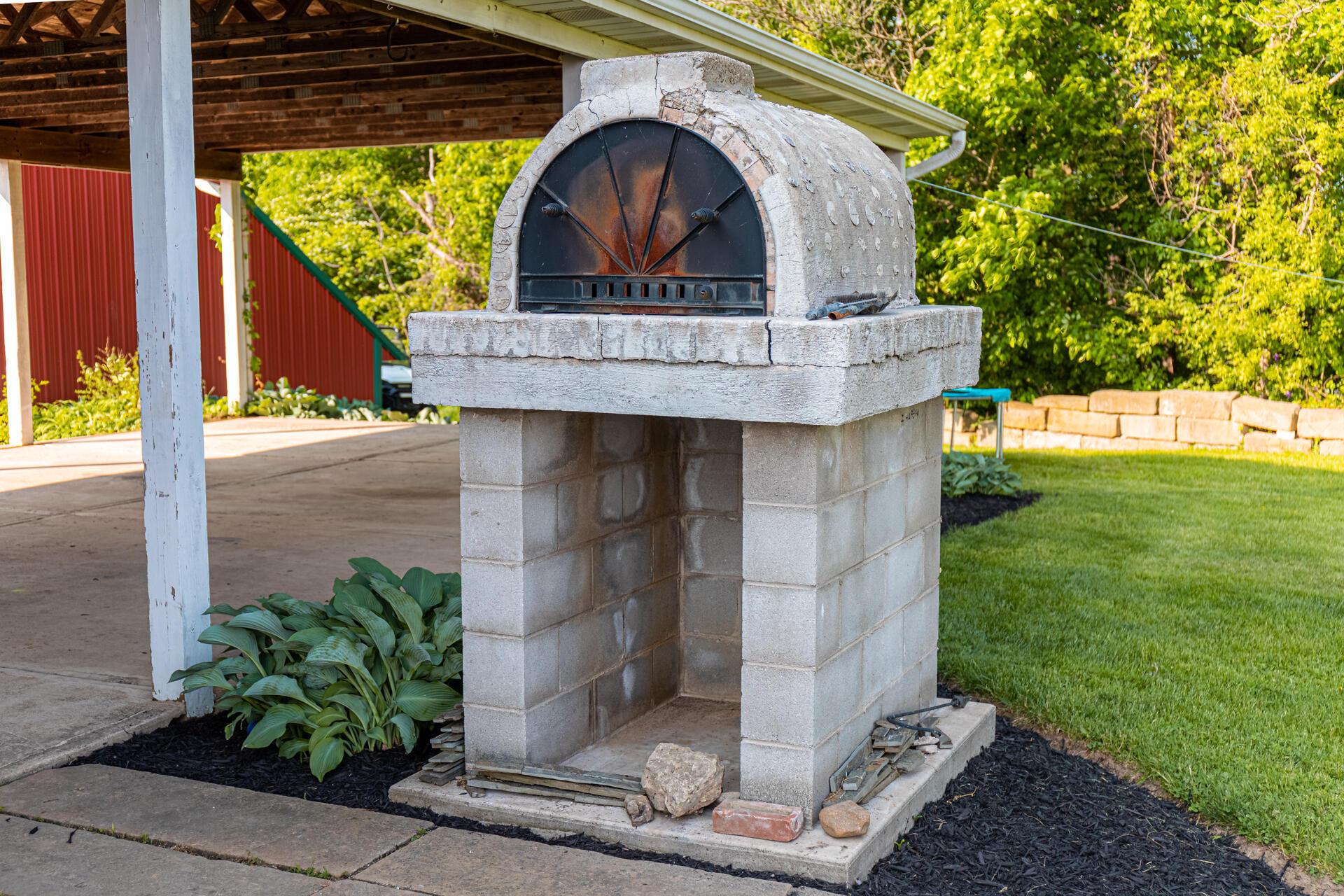 4980 Granville Road Mount Vernon, OH 43050 - Photo 36 of 48 Outdoor pizza oven!
