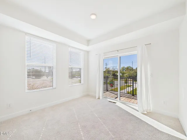 an empty room with entrance