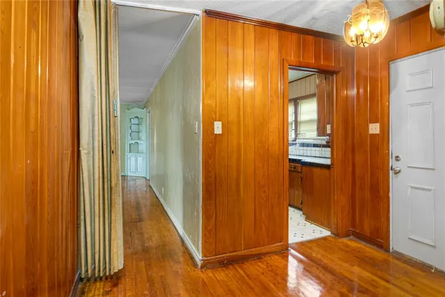 a view of a elevator and an entryway