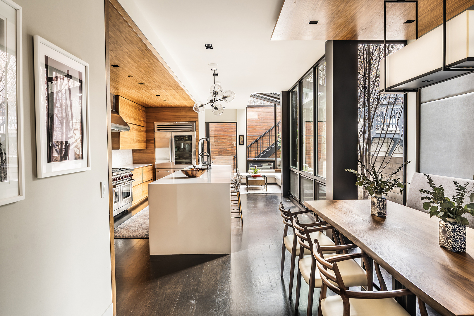 2249 North Burling Street Chicago, IL 60614 - Photo 12 of 41 a dining room with furniture and a large window