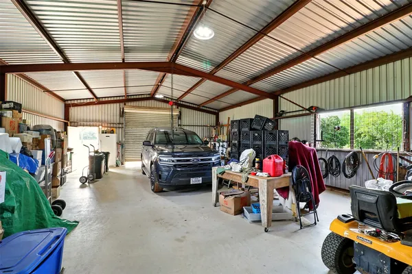 a view of car garage