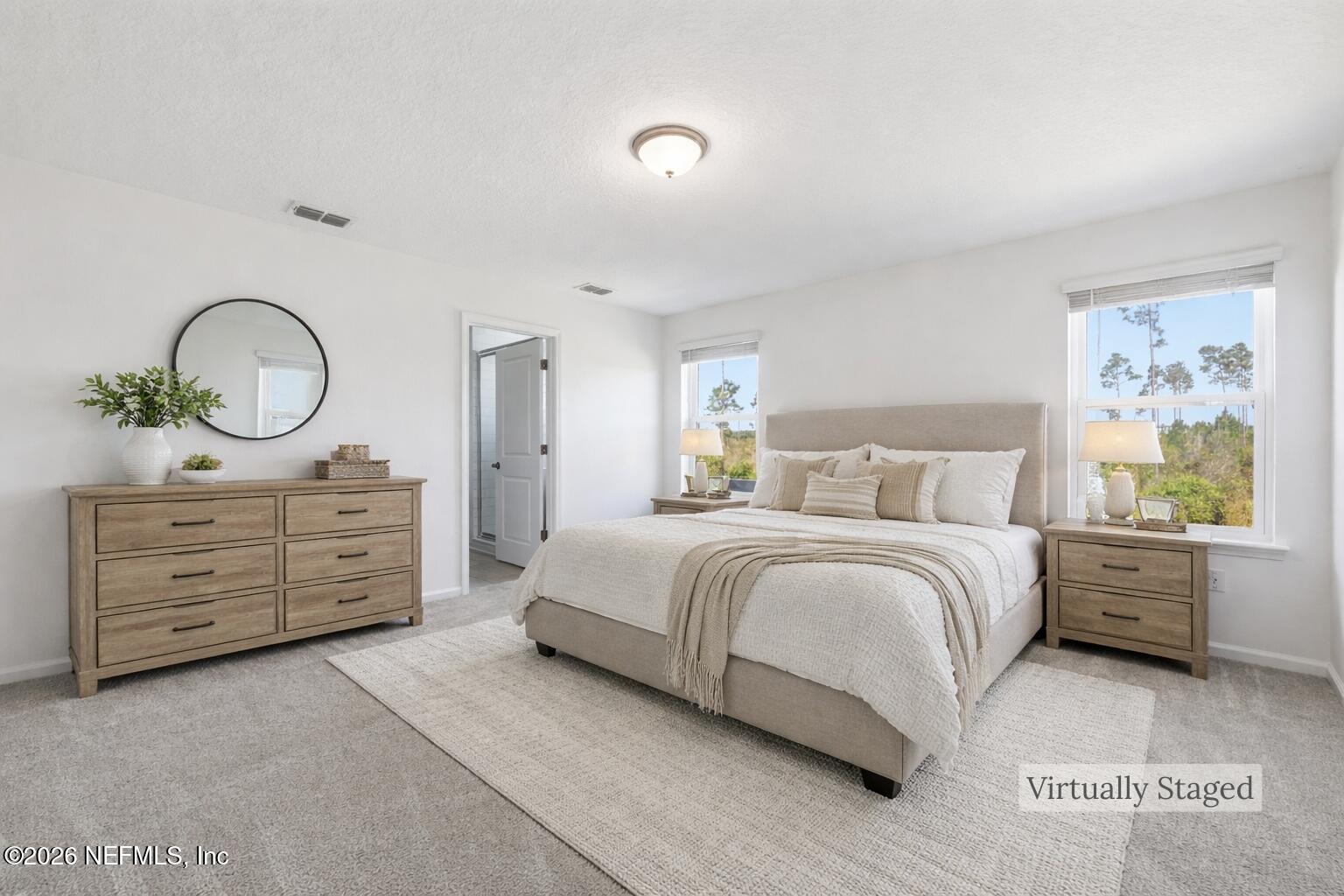 110 Stargaze Lane St. Augustine, FL 32095 - Photo 17 of 43 Virtually Staged Master Bedroom with tag