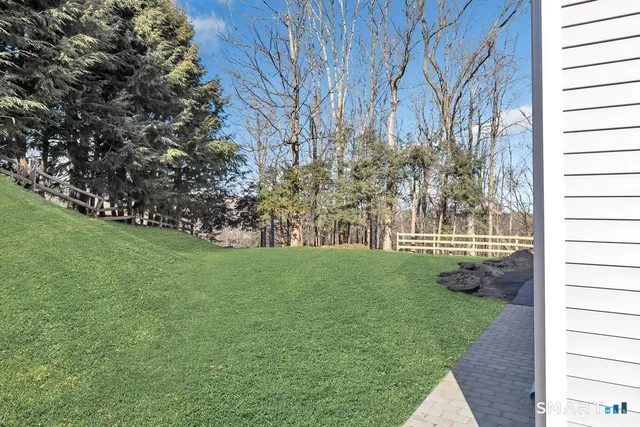 a view of yard with green space