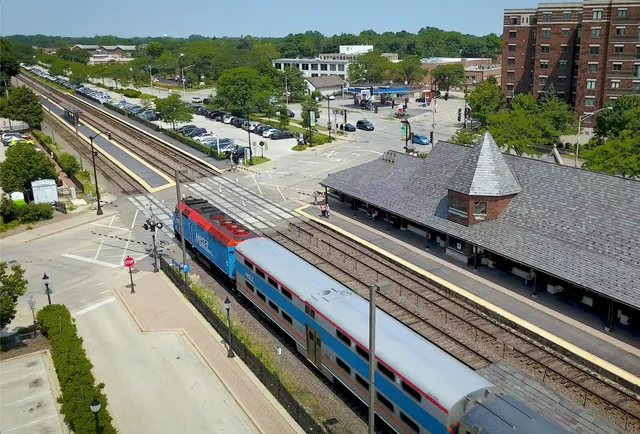 a view of a city from a balcony