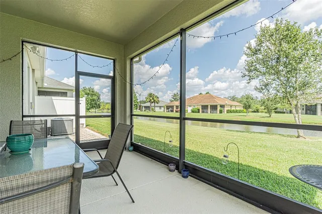 a view of an outdoor sitting area