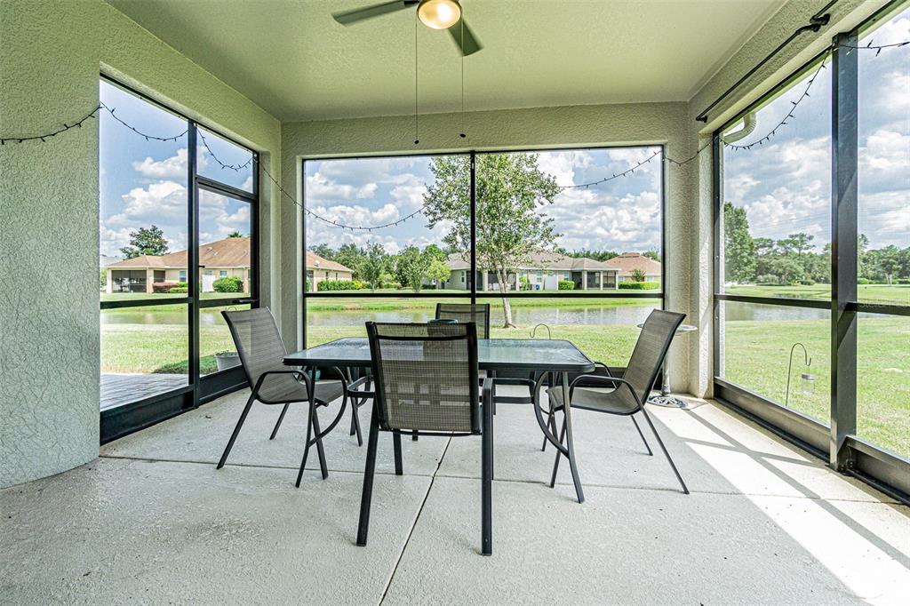 4256 Ashton Meadows Way Wesley Chapel, FL 33543 - Photo 10 of 42 a dining room with furniture and a floor to ceiling window
