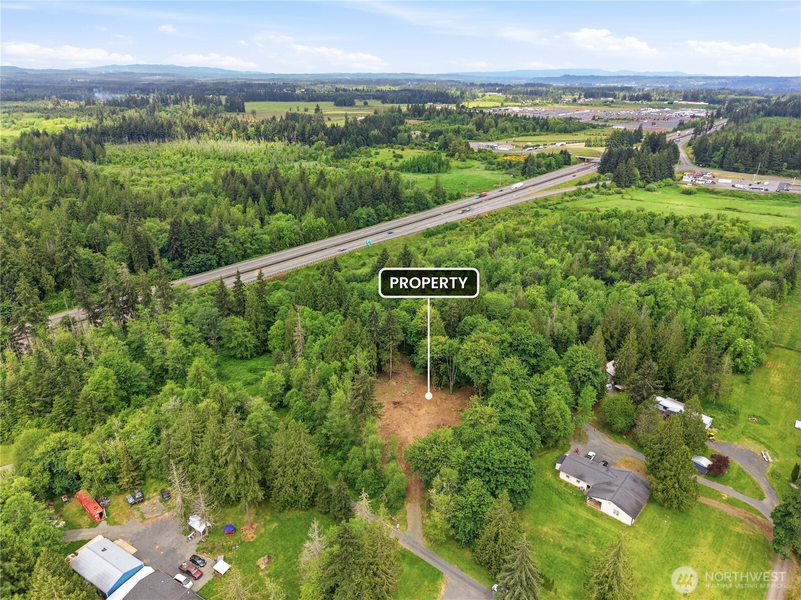 210 Vermillion Road Chehalis, WA 98532 - Photo 5 of 18 a view of a city with lush green forest