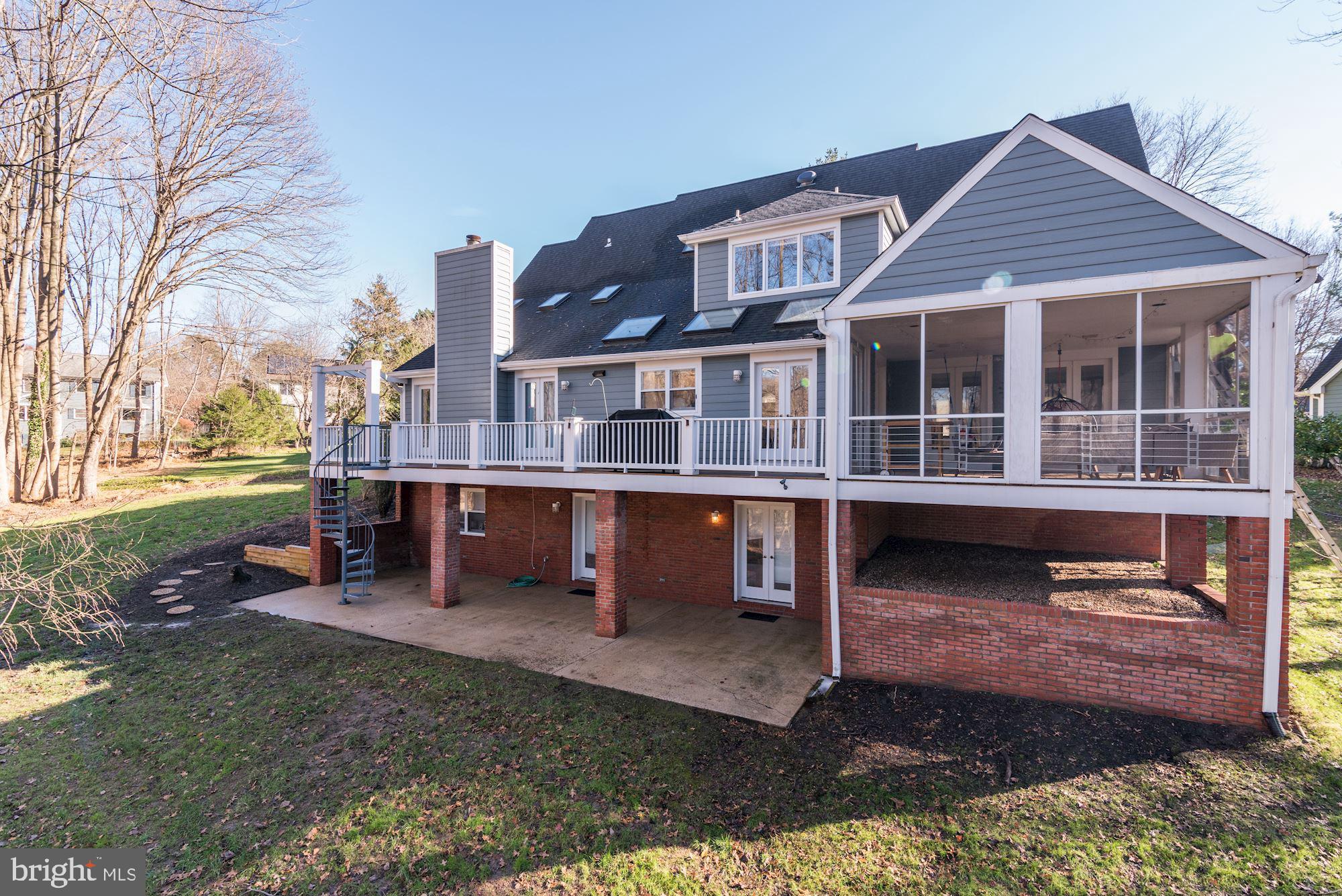 4240 Blue Barrow Ride Ellicott City, MD 21042 - Photo 4 of 86 Rear Walk-out, Deck & Screened Porch