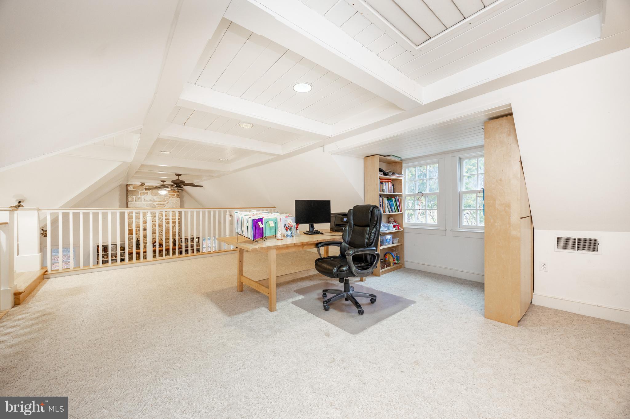 580 Reeds Road Downingtown, PA 19335 - Photo 34 of 82 a view of a workspace with furniture and a window
