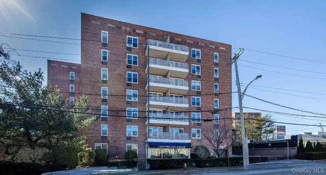 a front view of a building