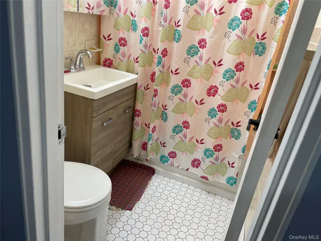 a bathroom with a sink and toilet