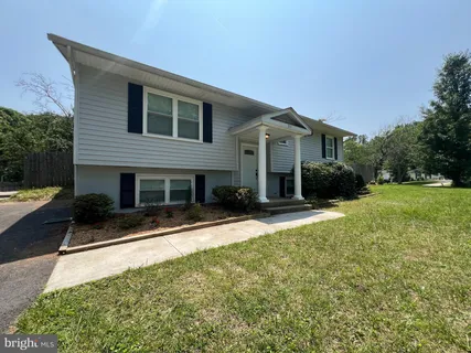 a front view of a house with yard patio and green space