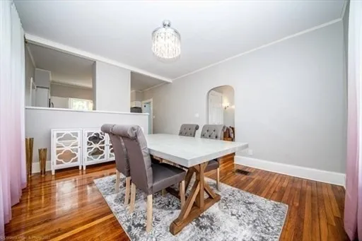 a workspace with furniture and wooden floor