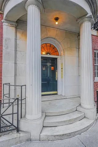 a view of entrance door of the house