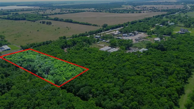 an aerial view of a park
