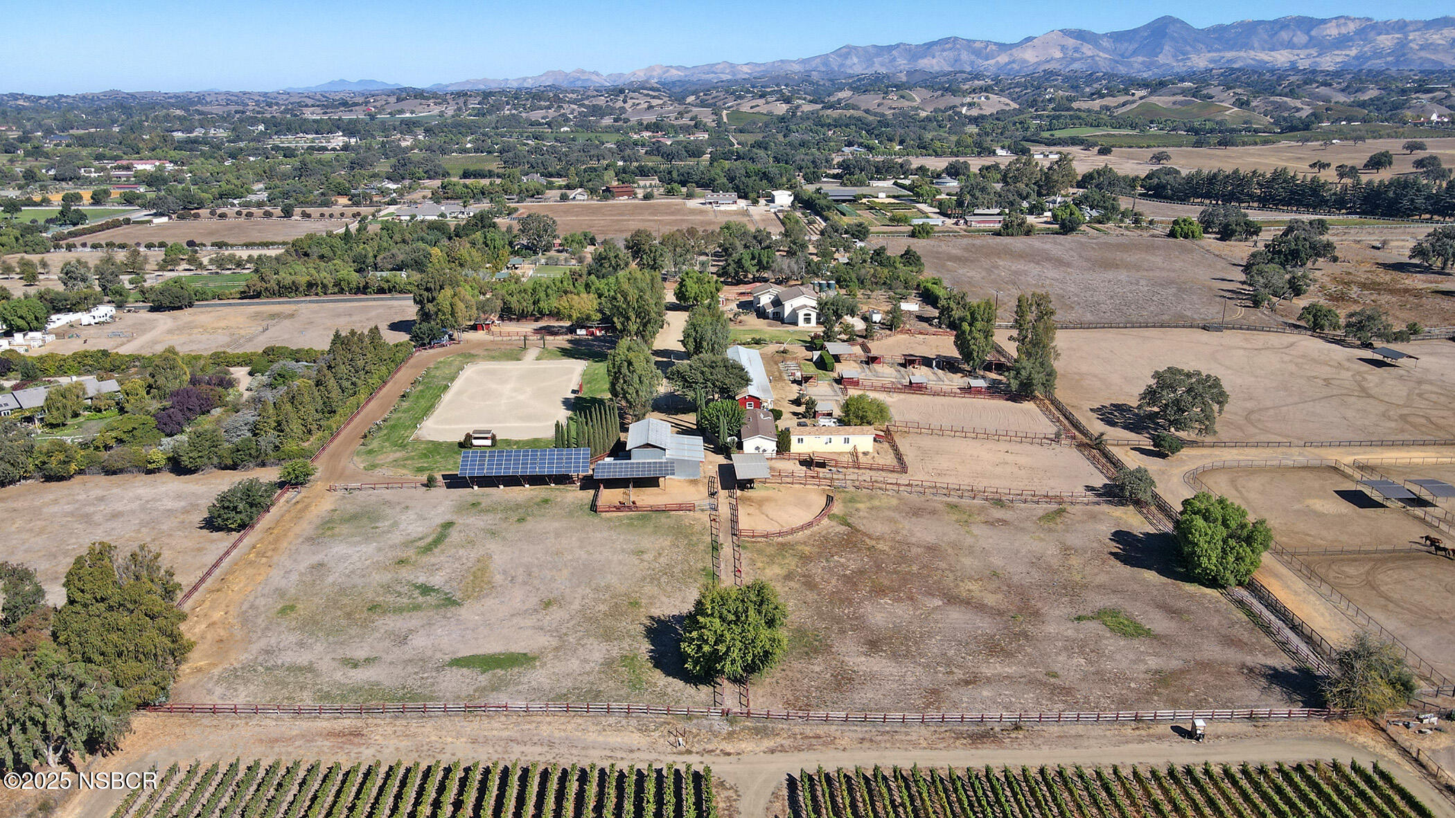 2000 North Refugio Road Santa Ynez, CA 93460 - Photo 18 of 36 an aerial view of residential houses with outdoor space