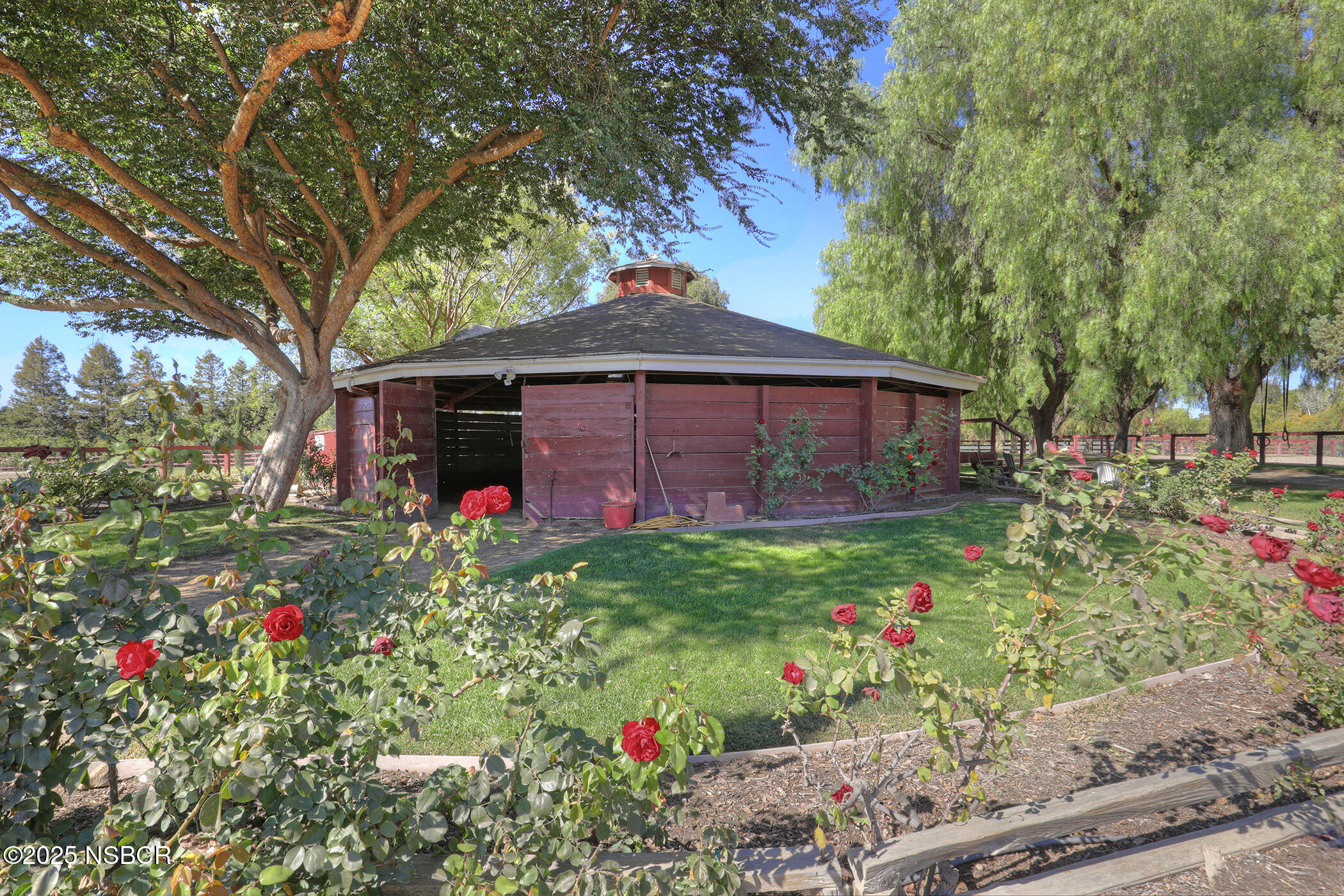 2000 North Refugio Road Santa Ynez, CA 93460 - Photo 29 of 36 a front view of a house with a yard and fountain