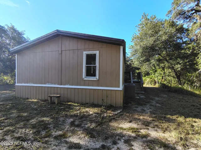 a backyard of a house