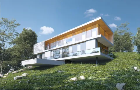 a view of a back yard