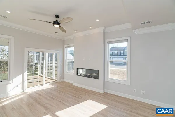 wooden floor in an empty room