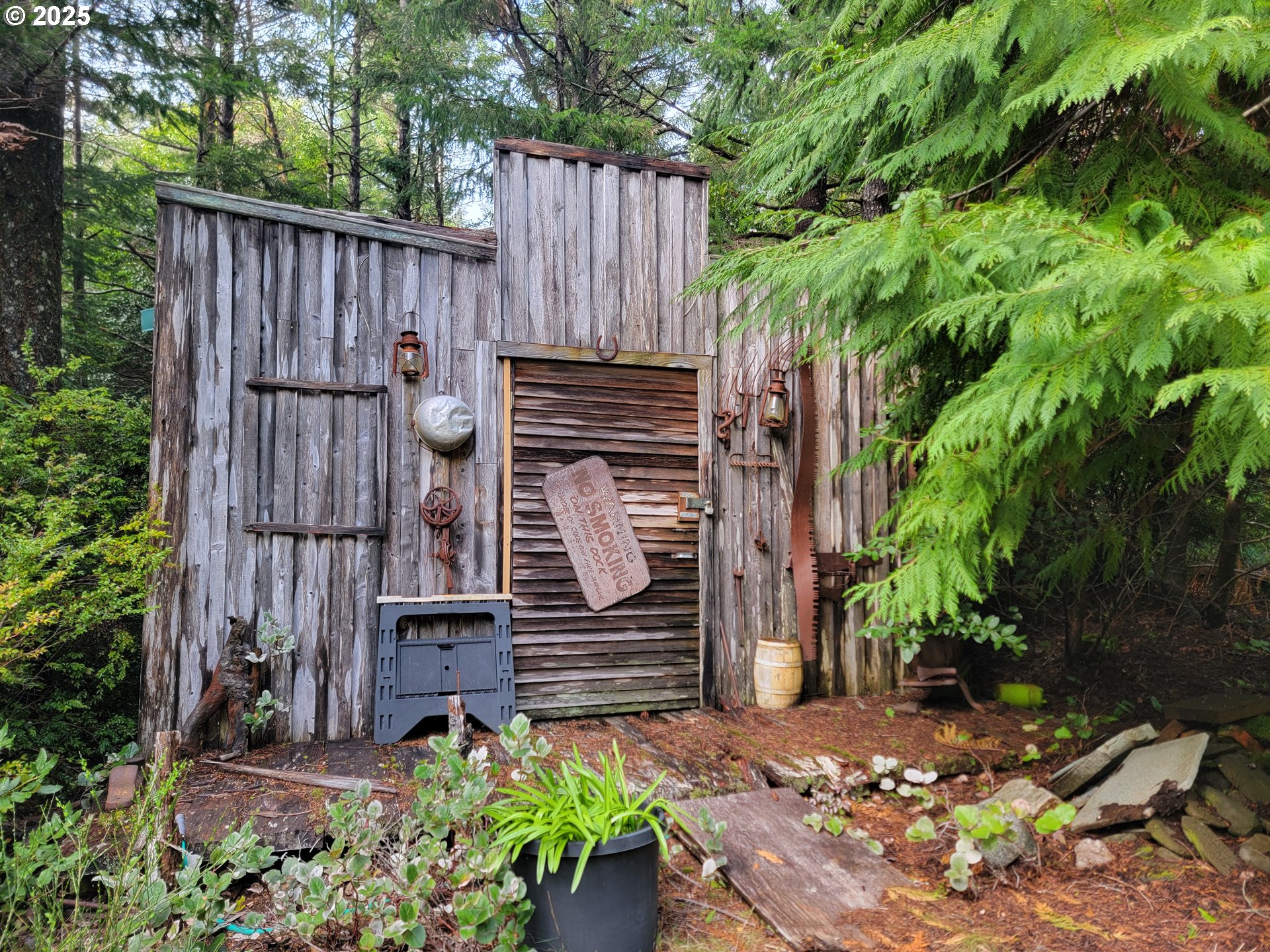 Deady Street Port Orford, OR 97465 - Photo 4 of 17 a view of a backyard with wooden fence