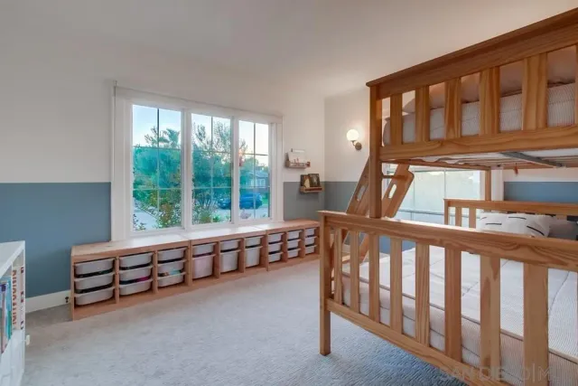 a view of a room with natural light