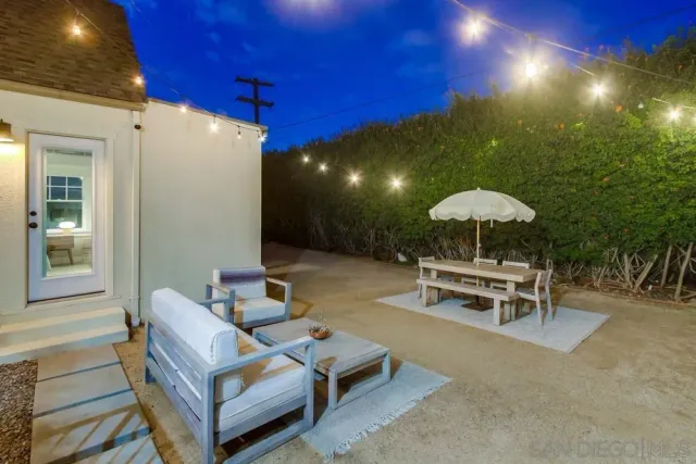 a outdoor space with a patio