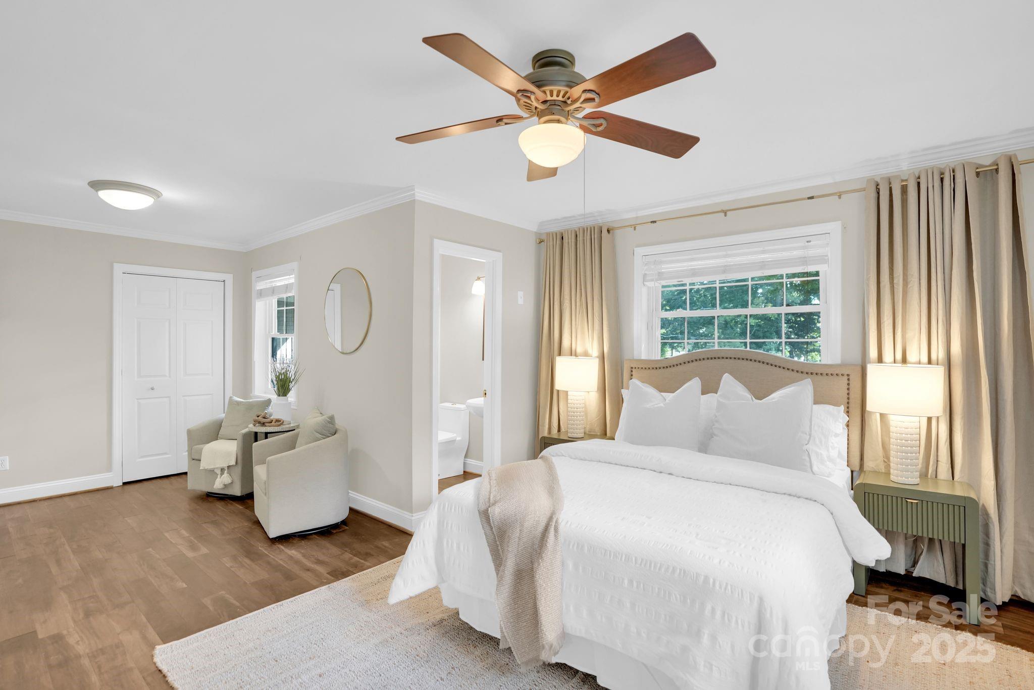 539 Hollis Road Charlotte, NC 28209 - Photo 10 of 23 a bedroom with a bed and window