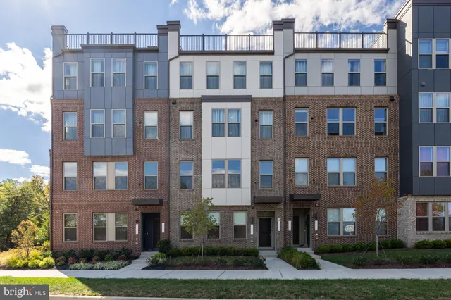 front view of a brick building