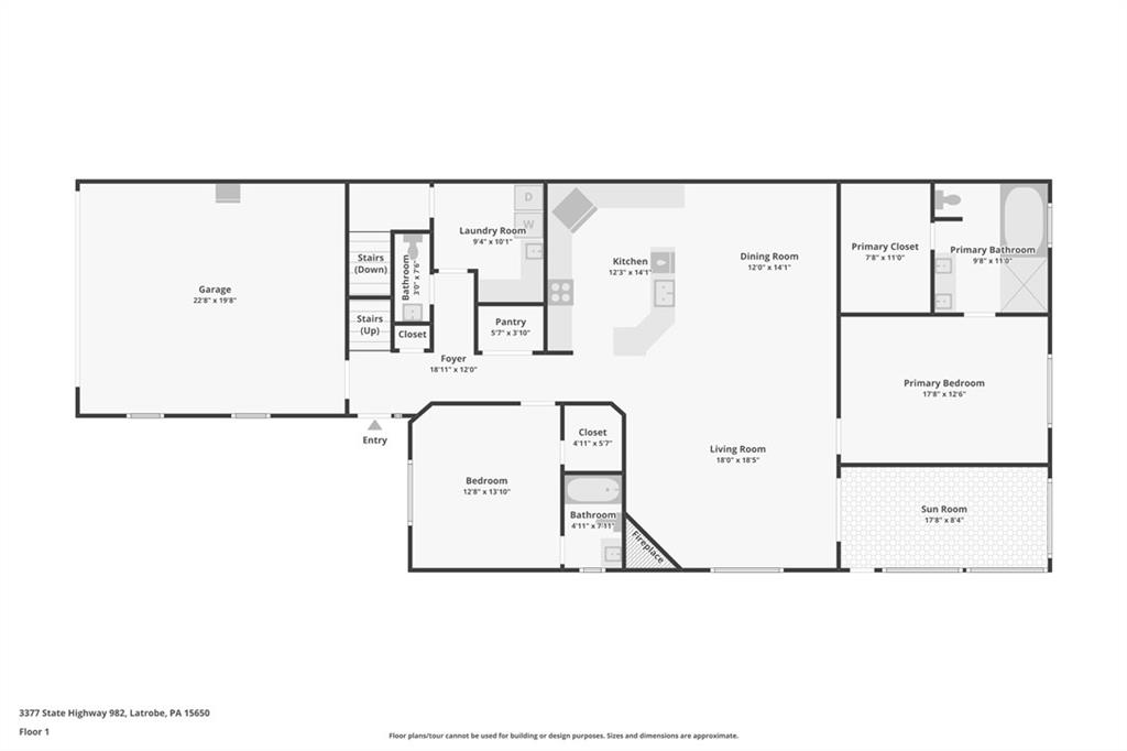 3377 Highway 982 Latrobe, PA 15650 - Photo 43 of 44 a picture of a floor plan