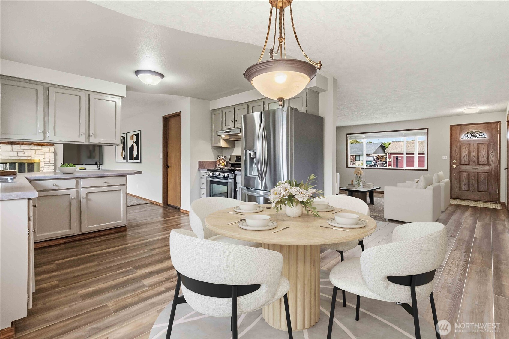 1 Independence Court Longview, WA 98632 - Photo 5 of 30 a view of a dining room with furniture window and wooden floor