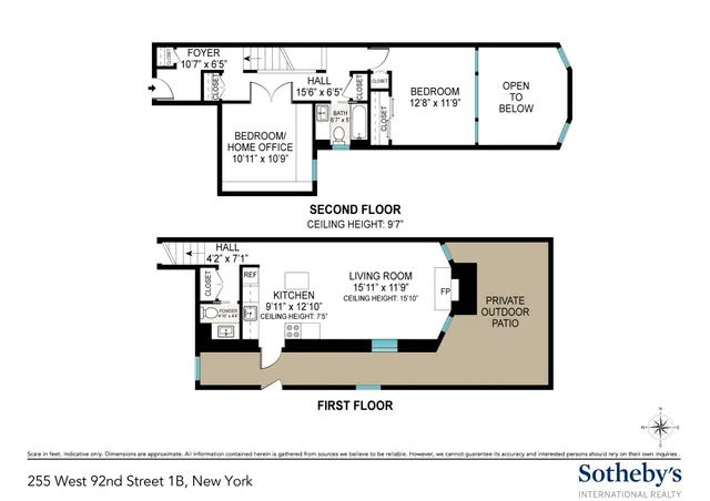 $1,498,000 | 255 West 92nd Street, Unit 1B | Upper West Side