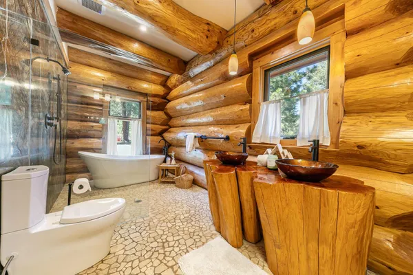 a bathroom with a toilet a sink and a bathtub