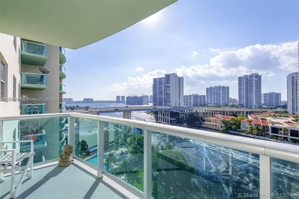 a city view from a balcony