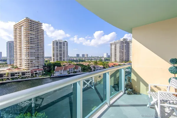 a city view from the balcony